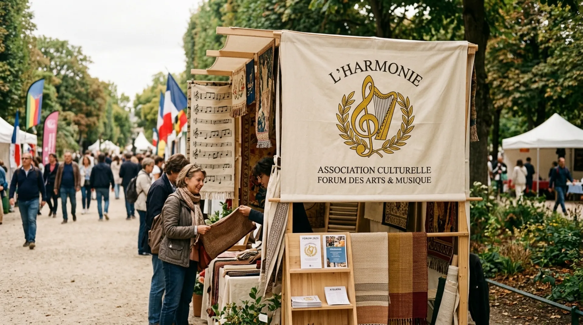 Signalétique et stand d'information VOCAL EPHEM'AIR